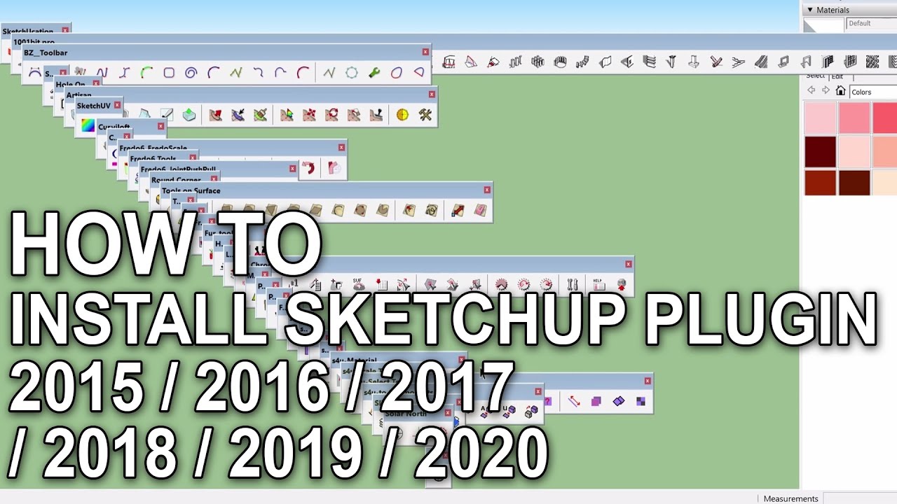 sketchup 17 define component material